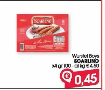 Despar Wurstel boys scarlino x4 gr 100 offerta