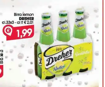 Despar Birra lemon dreher cl 33x3 offerta