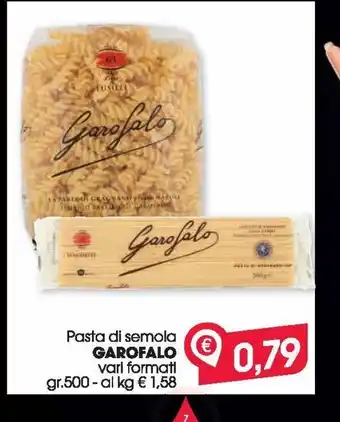 Despar Pasta di semola garofalo vari formati gr 500 offerta