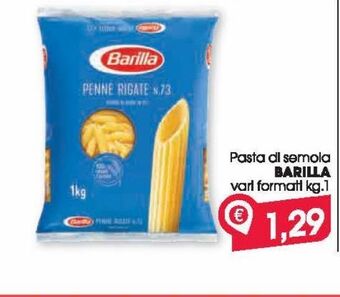 Despar Pasta di semola barilla vari formati kg 1 offerta
