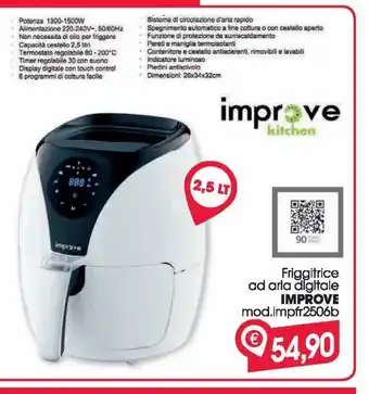 Despar Friggitrice a aria digitale improve mod. imprfr2506b offerta