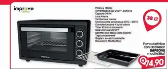 Despar Forno elettrico con accessori improve mod.fe38af offerta