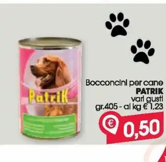 Despar Bocconcini per cani patrick vari gusti gr 405 offerta