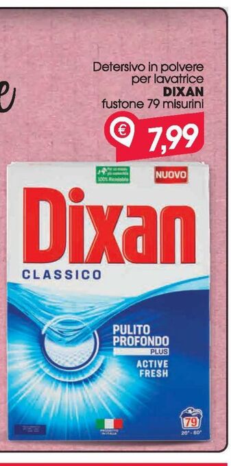 Despar Detersivo in polvere per lavatrice dixan fustone 79 misurini offerta