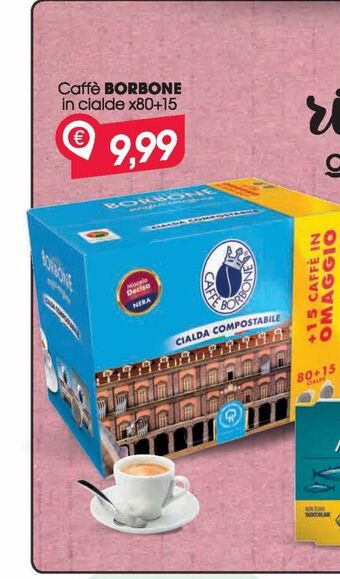 Despar Caffè borbone in cialde x80 +15 offerta