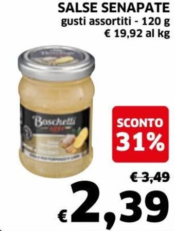 Salse Senapate gusti assortiti 120 g