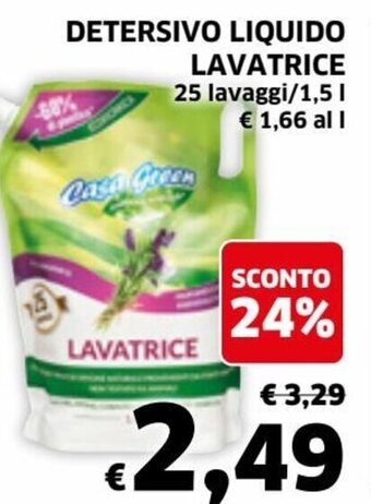Ecu Discount Detersivo Liquido Lavatrice 25 lavaggi/1,5 l offerta