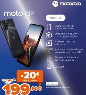 Expert Motorola moto g 22 offerta