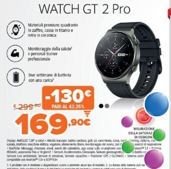 Expert Huawei Watch GT 2 Pro offerta