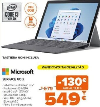 Expert Microsoft Surface GO 3 offerta