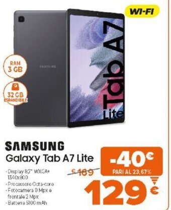 Expert Samsung Galaxy Tab A7 Lite offerta