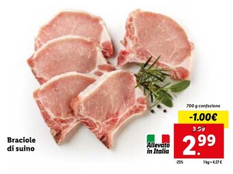 Lidl Braciole di Suino 700 g offerta
