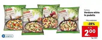 Lidl Freshona Verdure miste in padella 750 g offerta