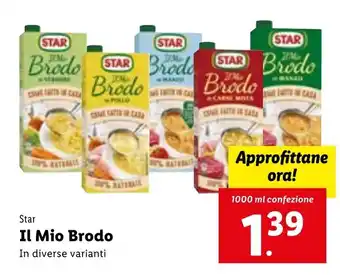 Lidl Star Il Mio Brodo 1000 ml offerta