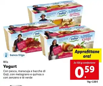 Lidl Mila Yogurt 2x 125 g offerta