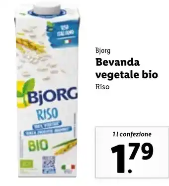 Bjorg Bevanda vegetale bio Riso 1 L