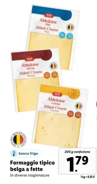 Lidl Formaggio tipico belga a fette 200 g offerta