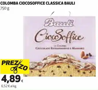 Coop Bauli Colomba CiocoSoffice Classica 750 gr offerta
