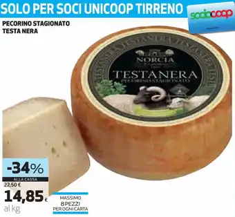 Coop Norcia Testanera Pecorino Stagionato offerta