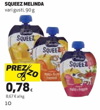 Coop Melinda Squeez 90 g offerta
