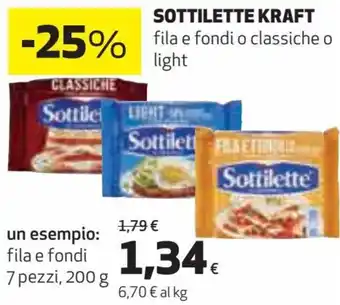 Coop Sottilette Kraft 200 g offerta