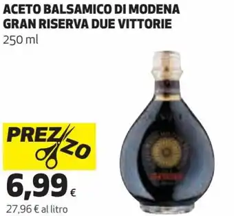 Coop Aceto Balsamico di Modena Gran Riserva Due Vittorie 250 ml offerta