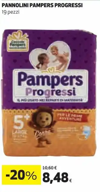 Coop Pampers Progressi Pannolini 19 pezzi offerta
