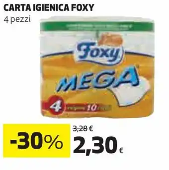 Coop Foxy Carta Igienica 4 pezzi offerta