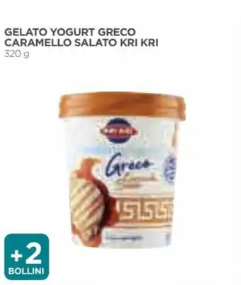 Coop Kri Kri Gelato Yogurt Greco Caramello Salato 320 g offerta