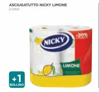 Coop Nicky Asciugatutto Limone 2 rotoli offerta