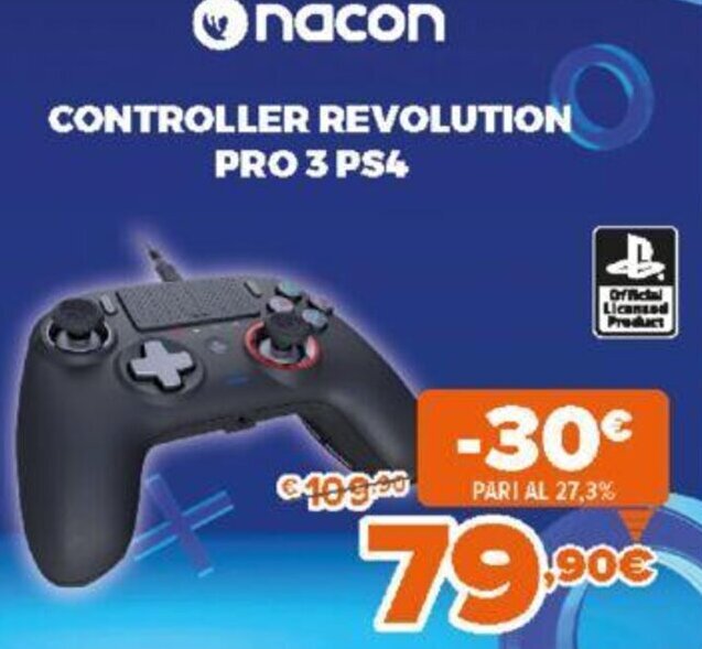 Nacon Controller Revolution Pro PS4 offerta di Expert