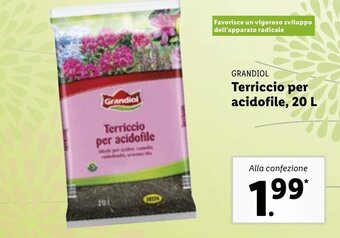 Lidl Grandiol Terriccio per acidofile, 20 L offerta