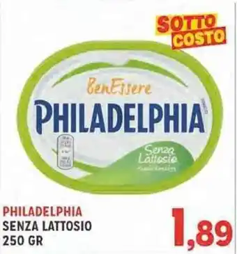 Philadelphia Senza Lattosio 250 gr