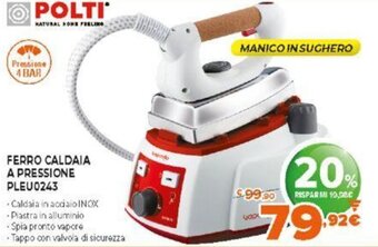 Expert Polti Ferro Caldaia A Pressione Pleu0243 offerta