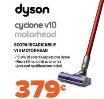Expert dyson cyclone v10 motorhead Scopa Ricaricabile V10 Motorhead offerta