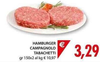 Mercatò Local Hamburger Campagnolo Tabachetti offerta