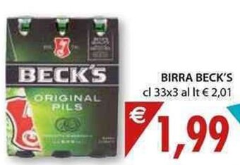 Mercatò Local Beck's Birra cl 33x3 offerta