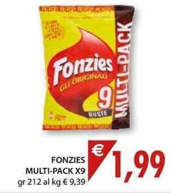 Mercatò Local Fonzies Multi-pack X9 gr 212 offerta