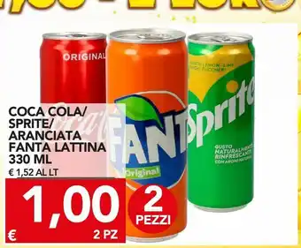 TuoDi Coca-cola / sprite / aranciata fanta lattina 330 ml offerta