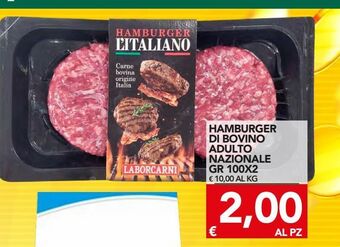 TuoDi Hamburger di bovino adulto nazionale gr 100x2 offerta