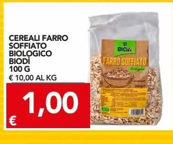 TuoDi Cereali farro soffiato biologico biodi 100 g offerta