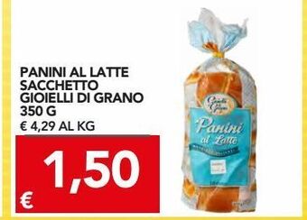 TuoDi Panini al latte sacchetto gioielli di grano 350 g offerta