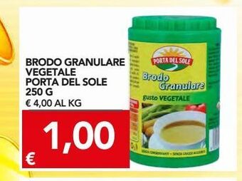 TuoDi Brodo granulare vegetale porta del sole 250 g offerta