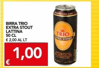 TuoDi Birra trio extra stout lattina 50 cl offerta