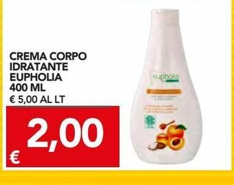 TuoDi Crema per il corpo idratante eupholia 400 ml offerta