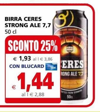 Il Gigante Birra ceres strong ale offerta