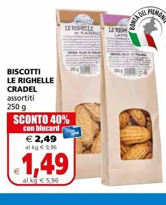 Il Gigante Biscotti le righelle cradel offerta