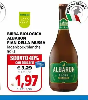 Il Gigante Birra biologica albaron pian della mussa offerta