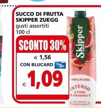 Il Gigante Succo di frutta skipper zuegg offerta