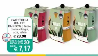 Il Gigante Caffettiera bialetti rainbow offerta